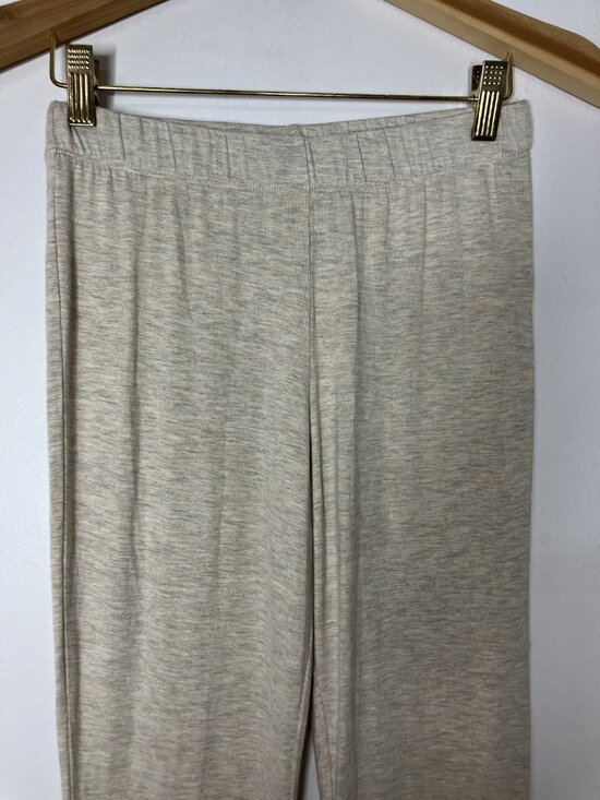 Three Bird Nest Small Oatmeal Flare Pants Rayon Stretch Lounge New - Picture 2 of 8
